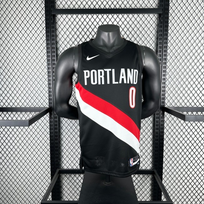 Portland Trail Blazers Away Jersey 25-26 Damian Lillard #0 Basketball Jersey