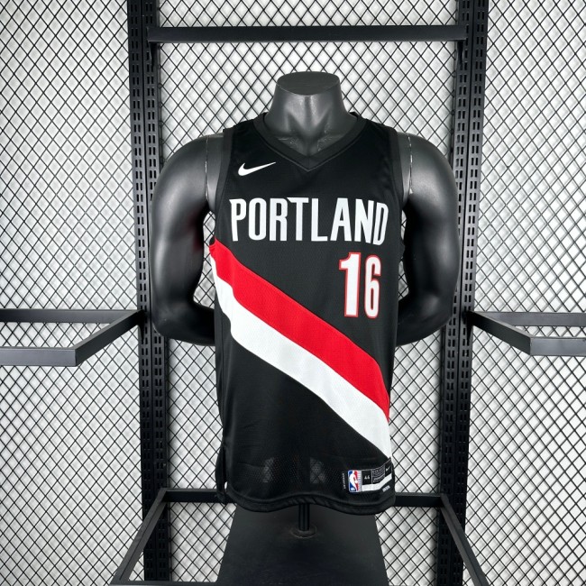 Portland Trail Blazers Away Jersey 25-26 Yang Hansen #16 Basketball Jersey