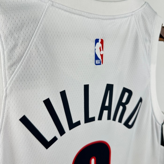 Portland Trail Blazers Home Jersey 25-26 Damian Lillard #0 Basketball Jersey