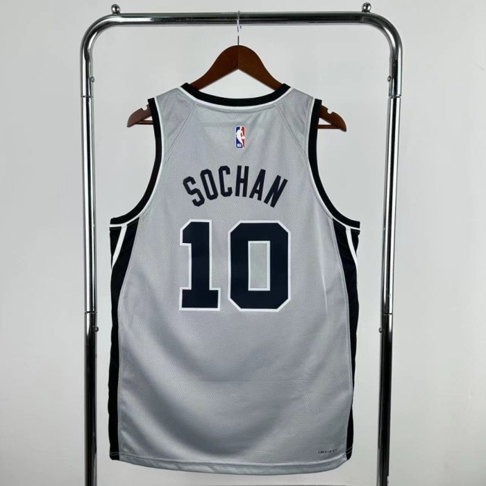 San Antonio Spurs Jersey 25-26 Jeremy Sochan #10 Basketball Jersey