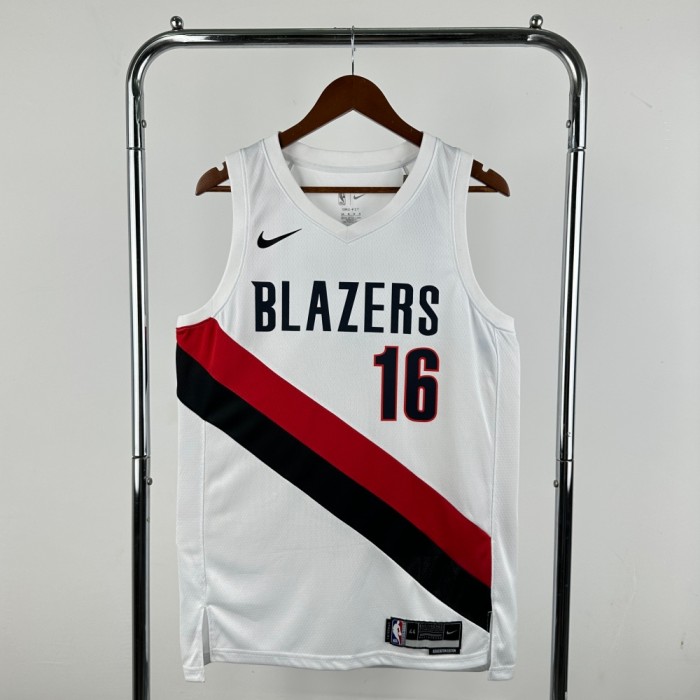 Portland Trail Blazers Home Jersey 25-26 Yang Hansen #16 Basketball Jersey