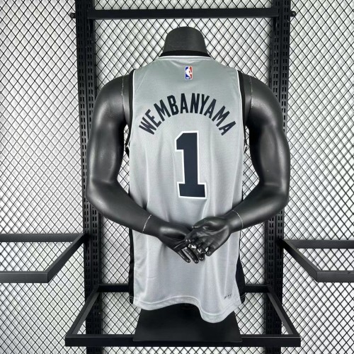 San Antonio Spurs Jersey 25-26 Victor Wembanyama #1 Basketball Jersey