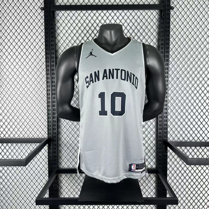San Antonio Spurs Jersey 25-26 Jeremy Sochan #10 Basketball Jersey