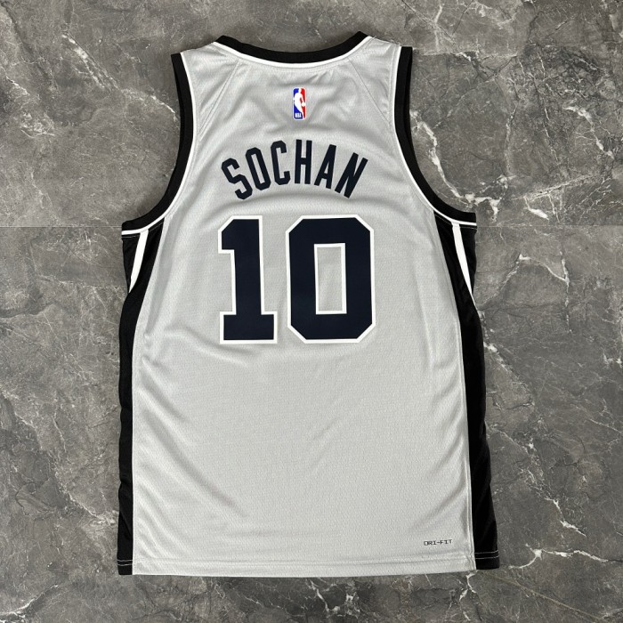 San Antonio Spurs Jersey 25-26 Jeremy Sochan #10 Basketball Jersey