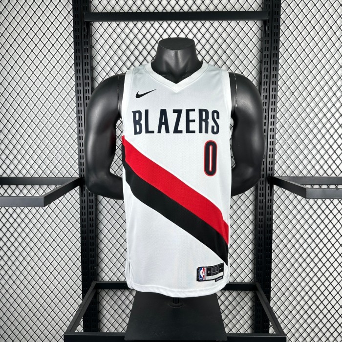 Portland Trail Blazers Home Jersey 25-26 Damian Lillard #0 Basketball Jersey
