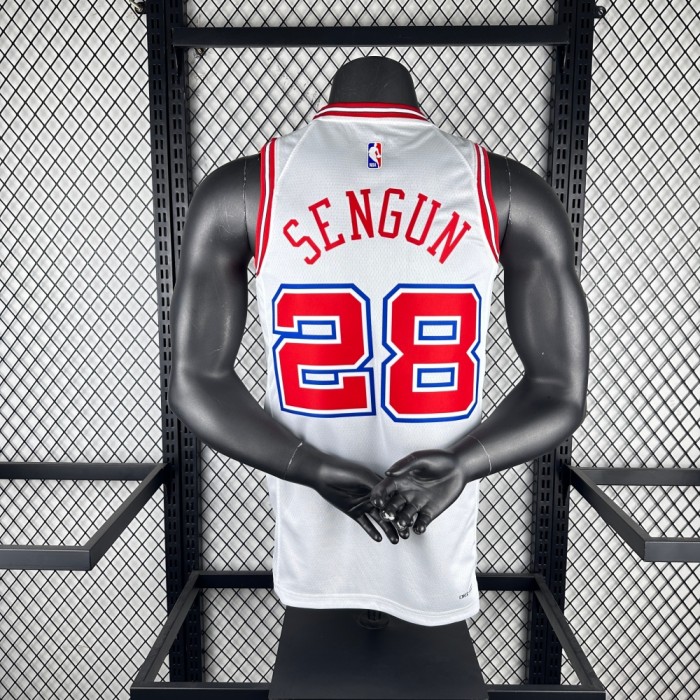 Houston Rockets Jersey 25-26 Alperen Şengün #28 Basketball Jersey