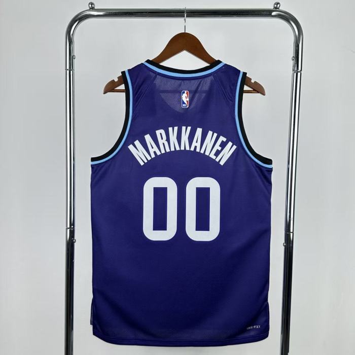 Utah Jazz Jersey 25-26 Lauri Markkanen #00 Basketball Jersey