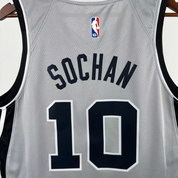 San Antonio Spurs Jersey 25-26 Jeremy Sochan #10 Basketball Jersey