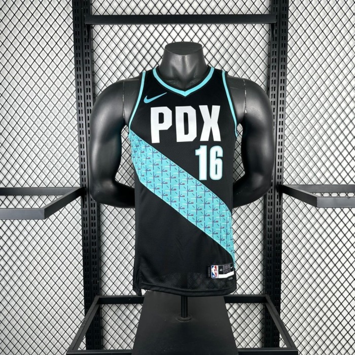 Portland Trail Blazers Jersey 25-26 Yang Hansen #16 Basketball Jersey