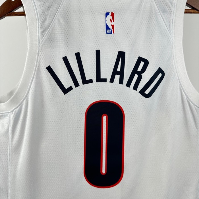 Portland Trail Blazers Home Jersey 25-26 Damian Lillard #0 Basketball Jersey