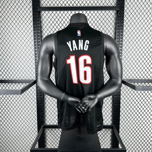 Portland Trail Blazers Away Jersey 25-26 Yang Hansen #16 Basketball Jersey