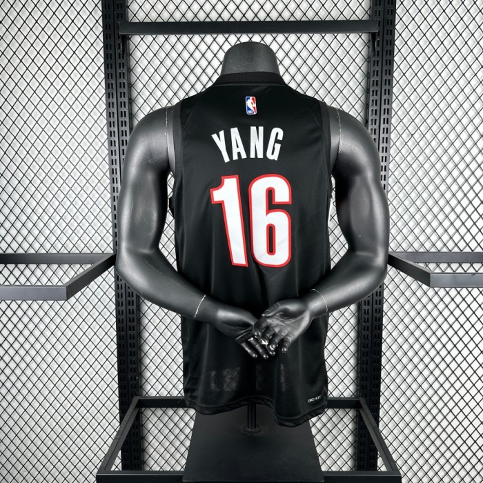 Portland Trail Blazers Away Jersey 25-26 Yang Hansen #16 Basketball Jersey