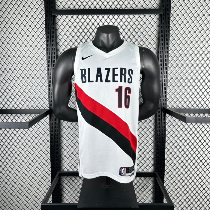 Portland Trail Blazers Home Jersey 25-26 Yang Hansen #16 Basketball Jersey