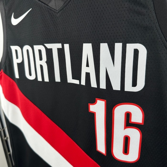 Portland Trail Blazers Away Jersey 25-26 Yang Hansen #16 Basketball Jersey