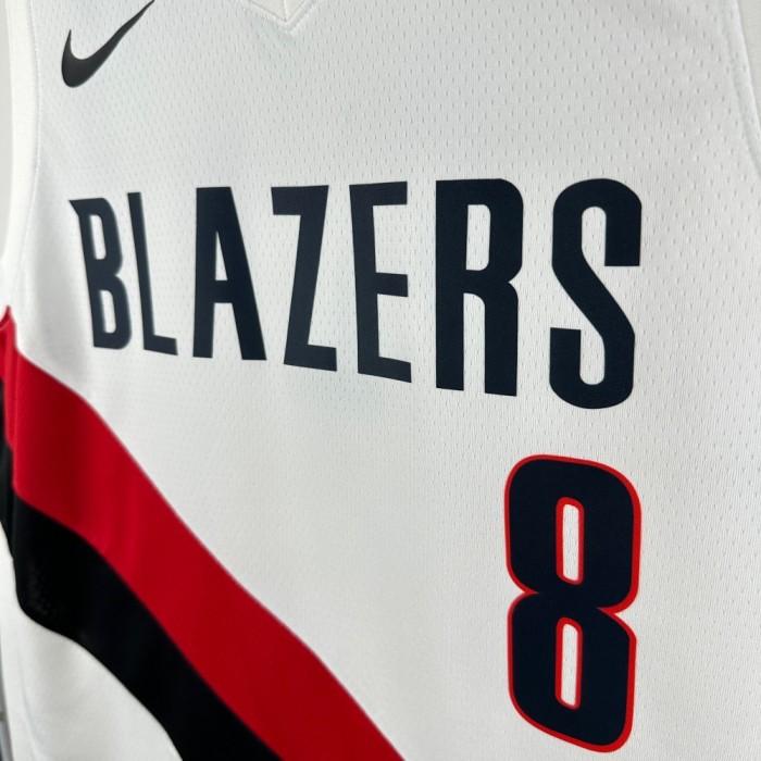 Portland Trail Blazers Home Jersey 25-26 Deni Avdija #8 Basketball Jersey