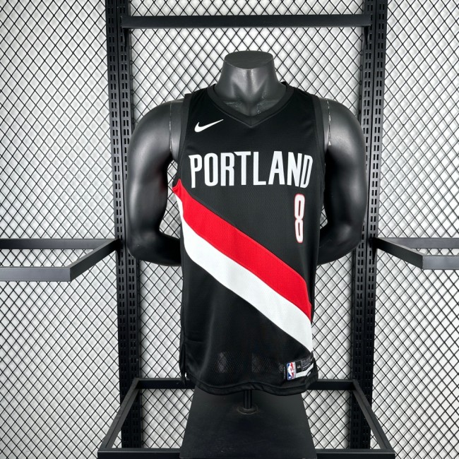 Portland Trail Blazers Away Jersey 25-26 Deni Avdija #8 Basketball Jersey
