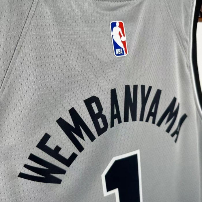 San Antonio Spurs Jersey 25-26 Victor Wembanyama #1 Basketball Jersey