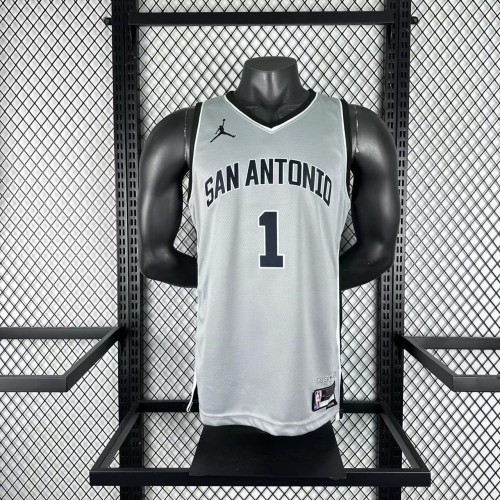 San Antonio Spurs Jersey 25-26 Victor Wembanyama #1 Basketball Jersey