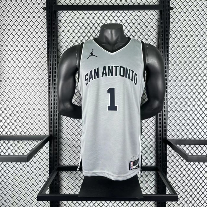 San Antonio Spurs Jersey 25-26 Victor Wembanyama #1 Basketball Jersey