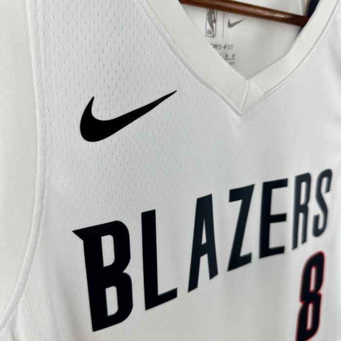 Portland Trail Blazers Home Jersey 25-26 Deni Avdija #8 Basketball Jersey