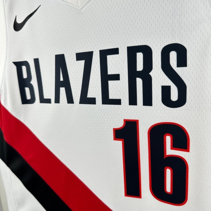 Portland Trail Blazers Home Jersey 25-26 Yang Hansen #16 Basketball Jersey