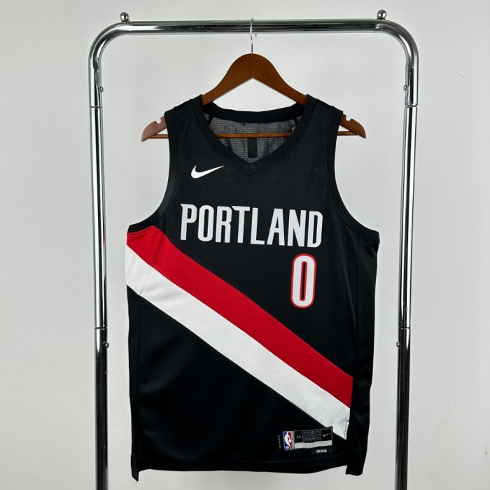 Portland Trail Blazers Away Jersey 25-26 Damian Lillard #0 Basketball Jersey