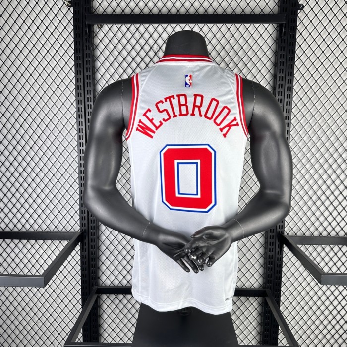 Houston Rockets Jersey 25-26 Russell Westbrook #0 Basketball Jersey