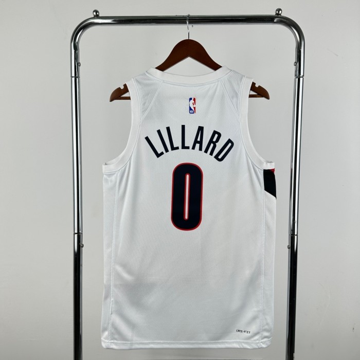Portland Trail Blazers Home Jersey 25-26 Damian Lillard #0 Basketball Jersey