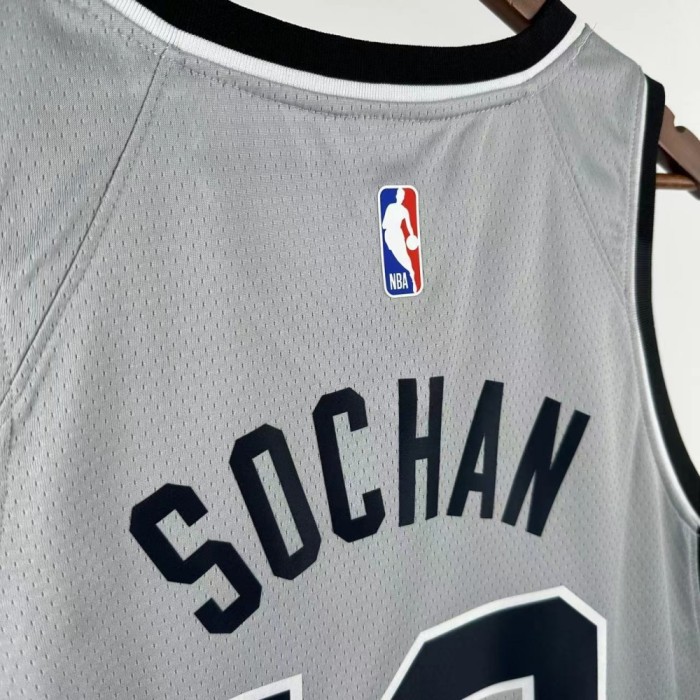 San Antonio Spurs Jersey 25-26 Jeremy Sochan #10 Basketball Jersey
