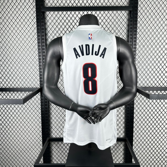 Portland Trail Blazers Home Jersey 25-26 Deni Avdija #8 Basketball Jersey