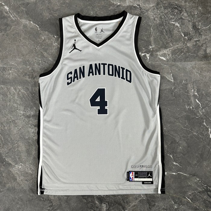 San Antonio Spurs Jersey 25-26 De'Aaron Fox #4 Basketball Jersey