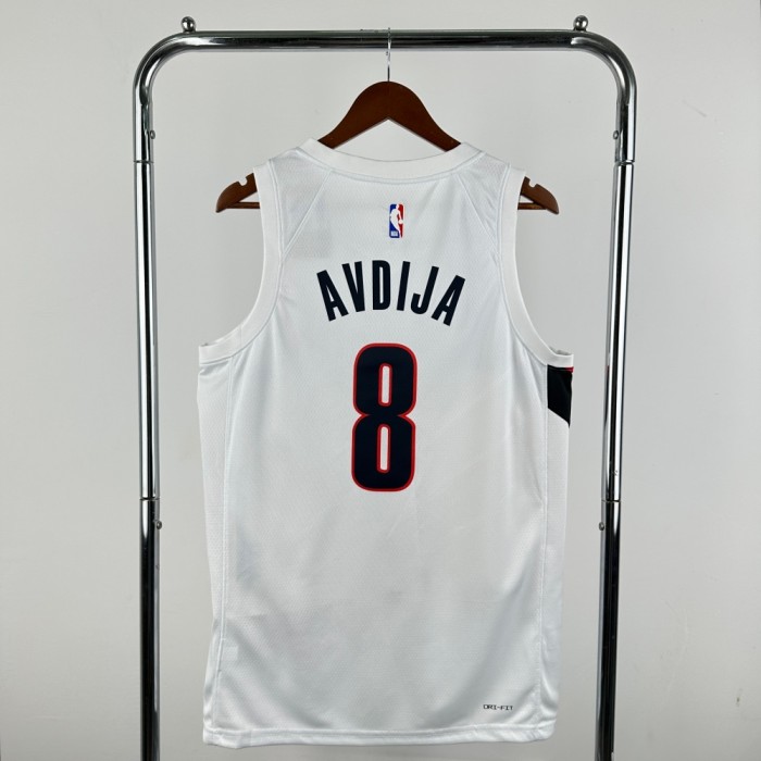 Portland Trail Blazers Home Jersey 25-26 Deni Avdija #8 Basketball Jersey