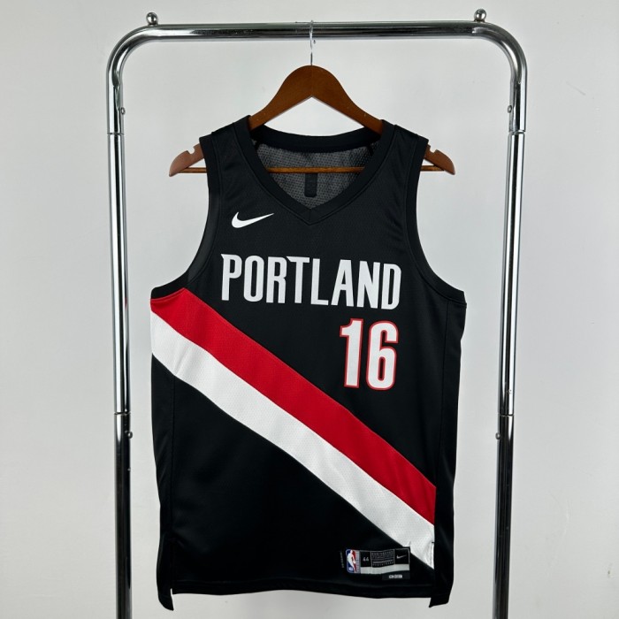 Portland Trail Blazers Away Jersey 25-26 Yang Hansen #16 Basketball Jersey