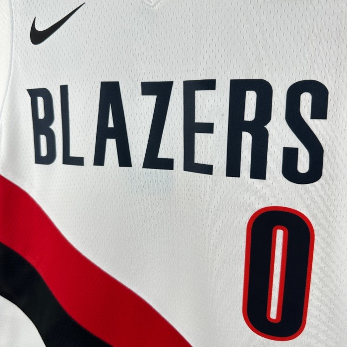 Portland Trail Blazers Home Jersey 25-26 Damian Lillard #0 Basketball Jersey