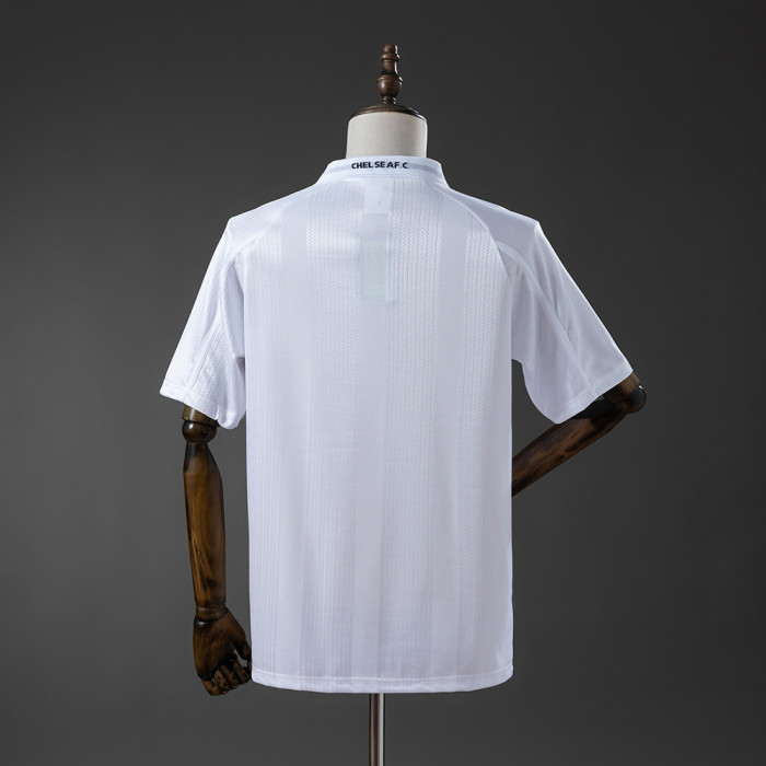 Chelsea White Jersey 1998-00 Retro Football Kit Soccer Shirt
