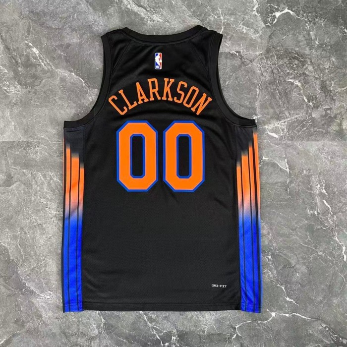 NBA Knicks Jersey 2026 Clarkson #00 Basketball Jersey