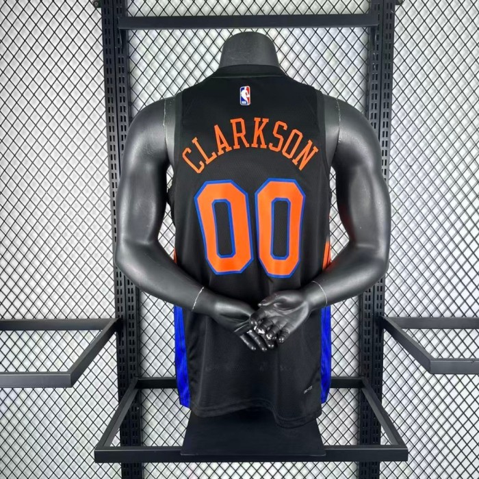 NBA Knicks Jersey 2026 Clarkson #00 Basketball Jersey