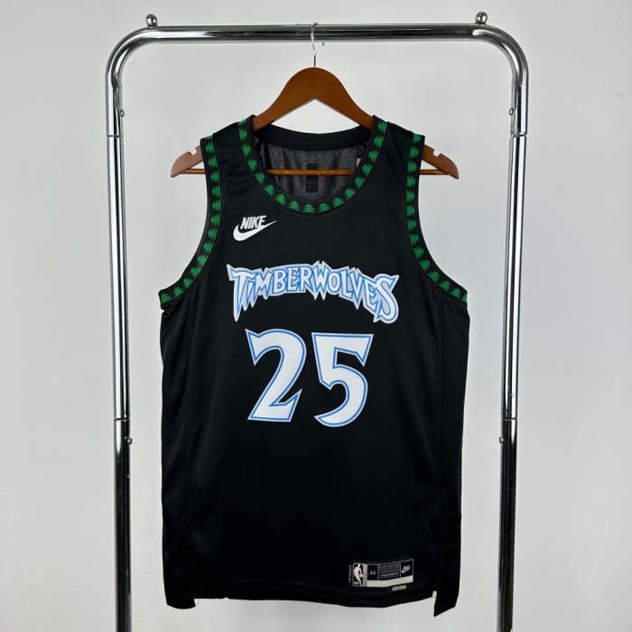 NBA Timberwolves Jersey 2026 Rose #25 Basketball Jersey