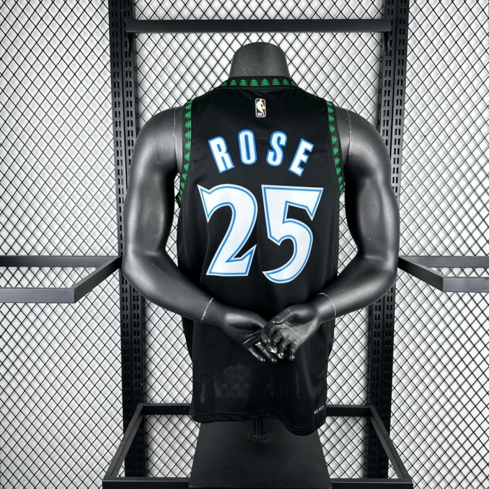 NBA Timberwolves Jersey 2026 Rose #25 Basketball Jersey
