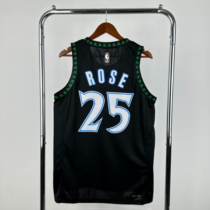 NBA Timberwolves Jersey 2026 Rose #25 Basketball Jersey