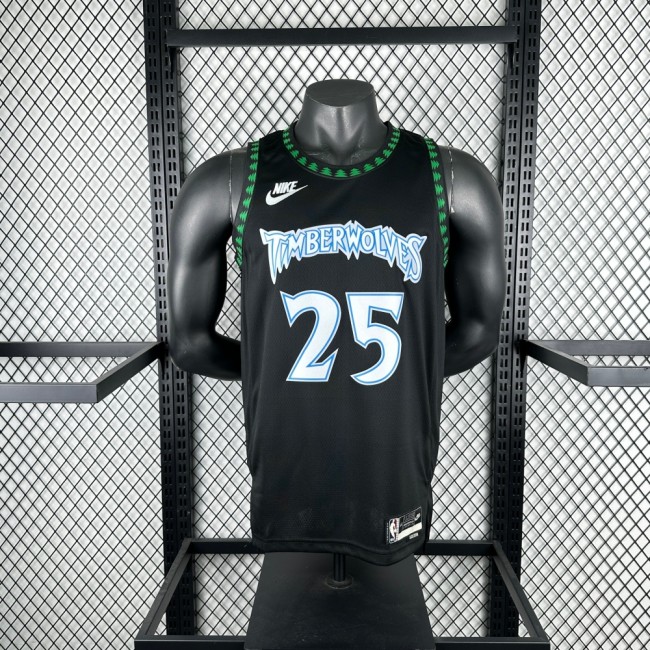 NBA Timberwolves Jersey 2026 Rose #25 Basketball Jersey