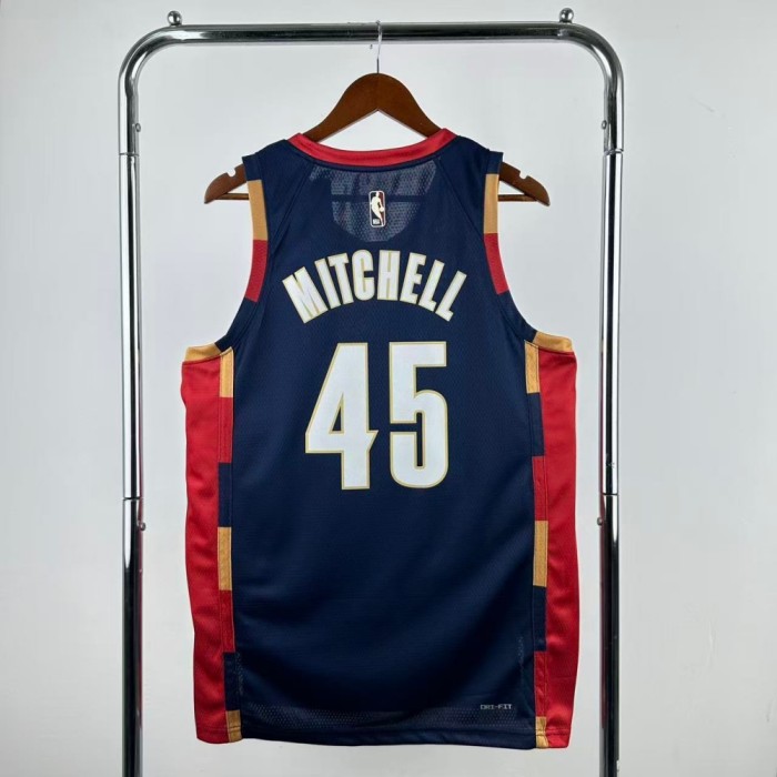 Cleveland Cavaliers Jersey 25-26 Donovan Mitchell #45 Basketball Jersey