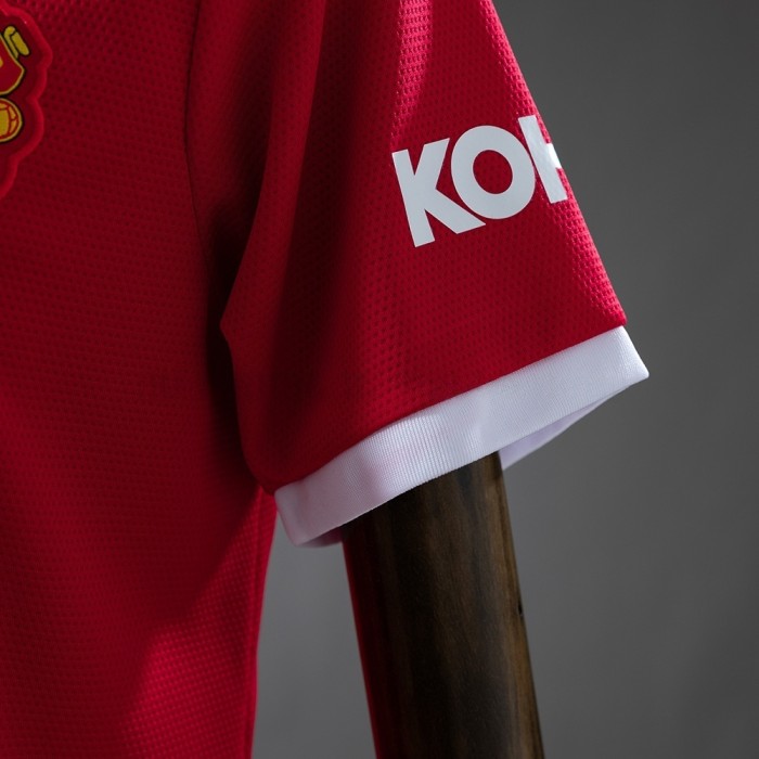 Man United Home Jersey 2021-22 Retro Football Kit Soccer Shirt