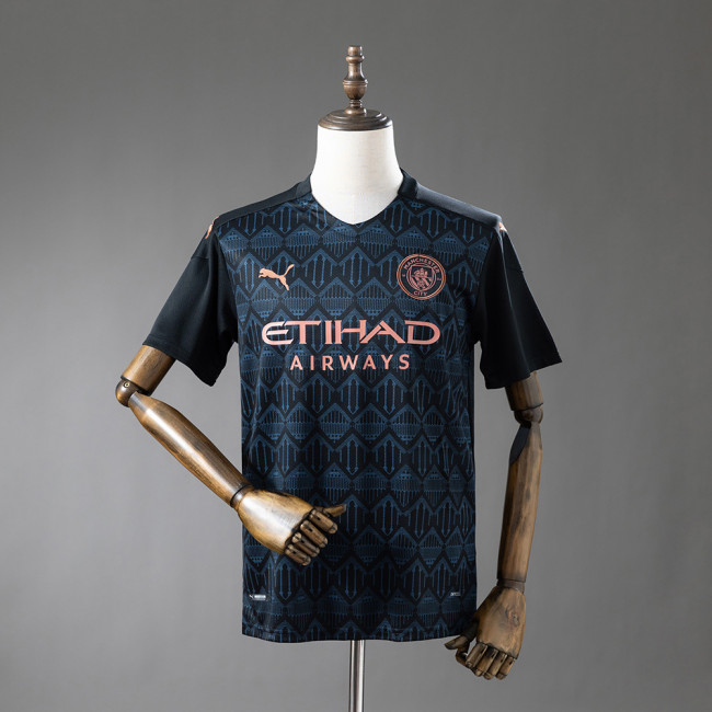 Manchester City Away Jersey 2020-21 Retro Football Kit Soccer Shirt