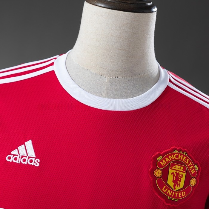 Man United Home Jersey 2021-22 Retro Football Kit Soccer Shirt