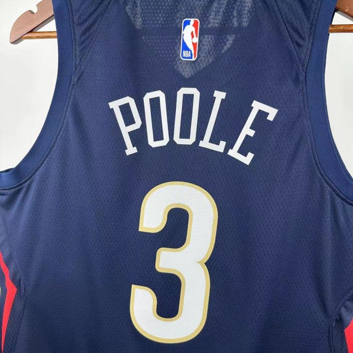 NBA New Orleans Pelicans Jersey 2026 Jordan Poole #3 Basketball Jersey