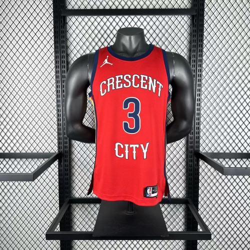 NBA New Orleans Pelicans Jersey 2026 Jordan Poole #3 Basketball Jersey