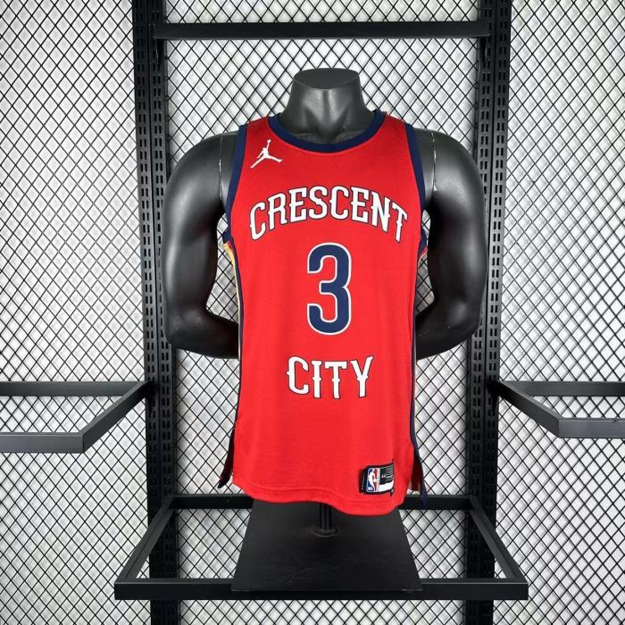 NBA New Orleans Pelicans Jersey 2026 Jordan Poole #3 Basketball Jersey