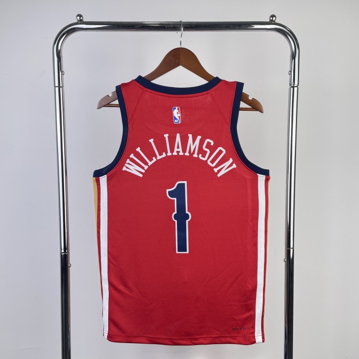 NBA New Orleans Pelicans Jersey 2024 Zion Williamson #1 Basketball Jersey