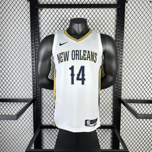 NBA New Orleans Pelicans Jersey 2023 Brandon Ingram #14 Basketball Jersey